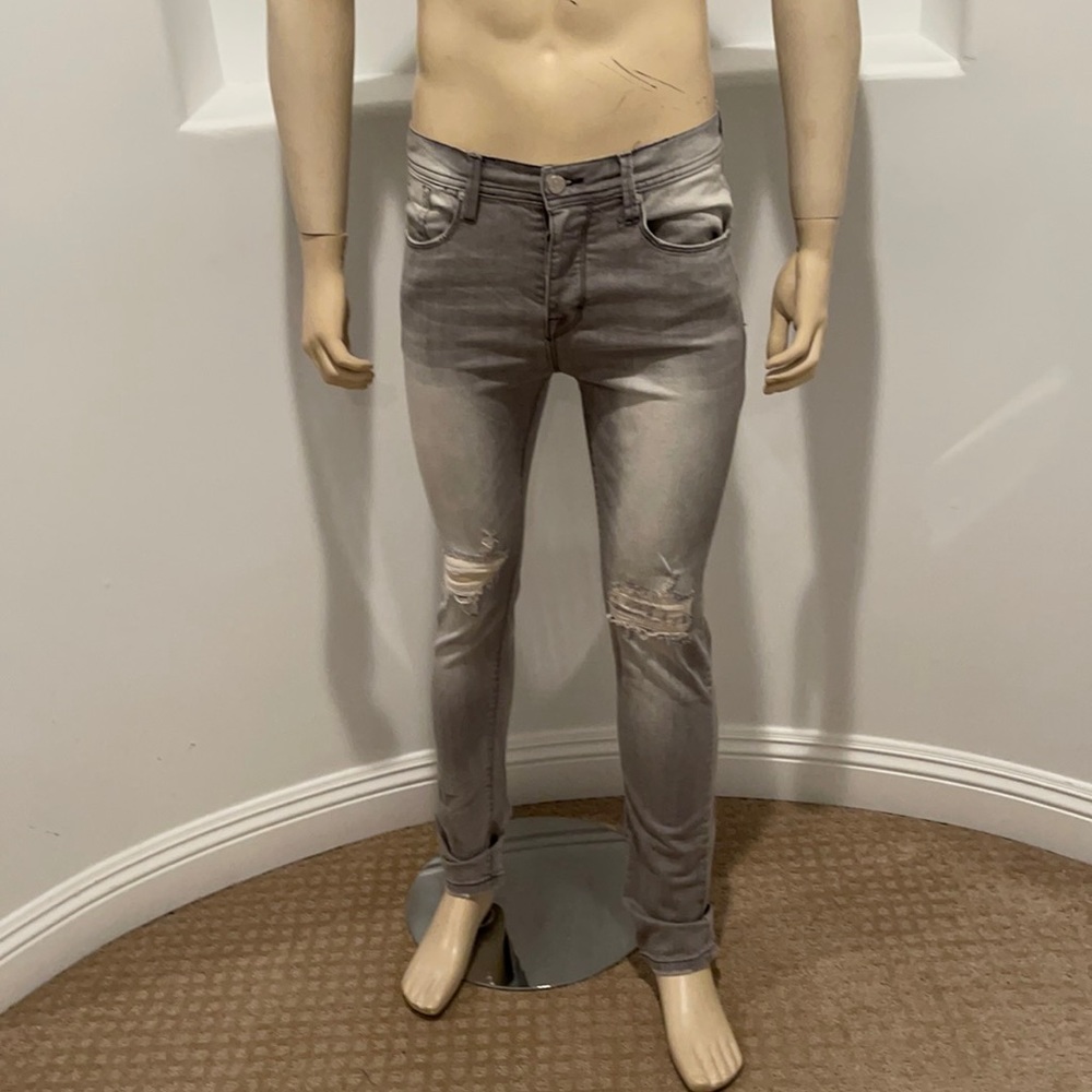 STAMPD Men ‘s Distress Grey  Skinny Jeans  Size 31